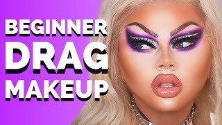 Beginner Friendly Drag Queen Makeup Tutorial [upl. by Jocelyn]