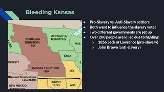 The KansasNebraska Act 1854 and Bleeding Kansas Summary [upl. by Diskson]