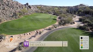 Troon North Golf Course  Pinnacle Course  Aerial Flyover Tour [upl. by Ellett]