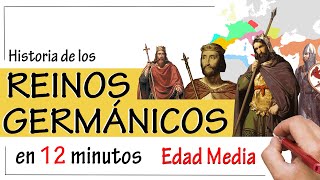 Los REINOS GERMÁNICOS ⚔  Resumen  Visigodos Ostrogodos Francos y Anglosajones [upl. by Airamesor]