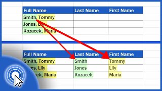 How to Separate Names in Excel [upl. by Yrneh537]