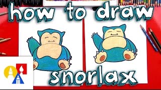 How To Draw Snorlax Pokemon [upl. by Mozart]