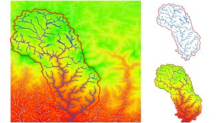 Watershed Delineation in ArcGIS  How to create Drainage Map [upl. by Adniral]