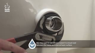 bathstore How to install a basin and basin waste [upl. by Bolling]