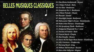 20 Plus BELLES MUSIQUES CLASSIQUES 2h de Mozart Bach Beethoven Chopin Schubert [upl. by Vallie112]