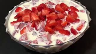 FRESAS CON CREMA  CREMA SÚPER DELICIOSA 😋 [upl. by Ashli]