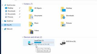 How to Check Your Disk Space in Windows 10 [upl. by Aneelad]