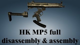 HK MP5 full disassembly amp assembly [upl. by Netsew]