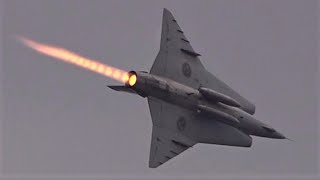 SAAB J35 Draken  MASSIVE Afterburner [upl. by Morly]