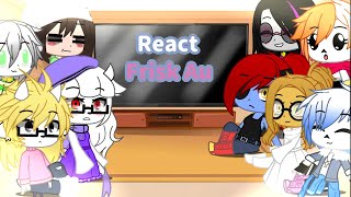 •Undertale react Frisk Au•Bad AppleGachaClub [upl. by Nnylyram]