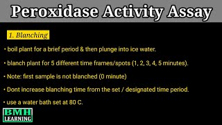 Peroxidase Activity Assay  Testing Peroxidase Activity  Peroxidase Enzyme [upl. by Meyer]