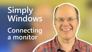 Windows 10  How to connect a monitor [upl. by Enecnarf155]