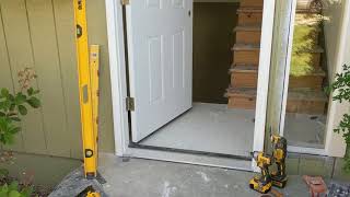 Jeld Wen Front Door Installation  Really crappy products and craftsmanship PART 1 [upl. by Rooker]