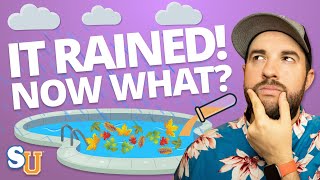 How To Drain and Clean Your POOL After HEAVY RAIN [upl. by Odlanyar]