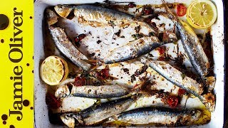 Roasted Sardines  Jamie Oliver [upl. by Assilat]