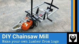 How to Build a Chainsaw Mill from Scratch [upl. by Erdnuaed]