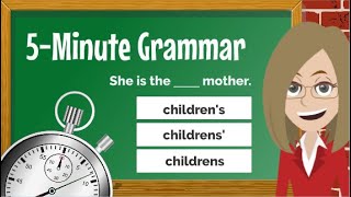 Possessive S  English Grammar Lesson  MINI QUIZ [upl. by Aneeh]