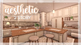 Bloxburg  Aesthetic 2 Story  Family Home  speedbuild [upl. by Silisav760]