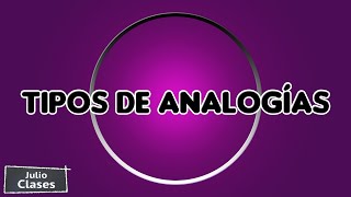 Tipos de Analogías [upl. by Harmonie247]