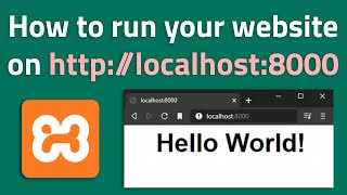 How to run your HTMLPHP site on localhost with XAMPP [upl. by Rinaldo]