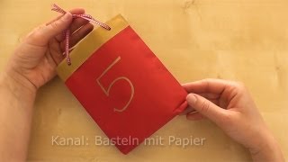 Adventskalender basteln  Bastelideen Weihnachten amp Advent  Weihnachtsdeko 2024 [upl. by Ellezaj]