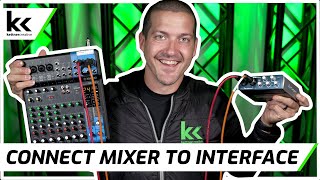 How To Connect Audio Mixer To Audio Interface [upl. by Marden]