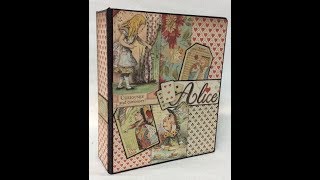 Alice Wide Folio Album  Stamperia [upl. by Fauch]