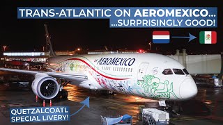 TRIPREPORT  Aeromexico ECONOMY  Boeing 7879  Amsterdam  Mexico City [upl. by Lyndell973]