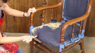 How to Paint Upholstery so its NOT Crunchy Rough or Uncomfortable [upl. by Nahama729]