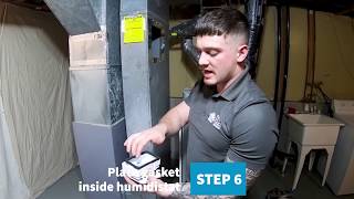 How to Install a Furnace Humidifier [upl. by Etireugram]