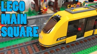 LEGO Motorized Tram 60271 Town Square Powered Up [upl. by Petr986]