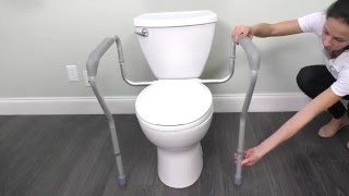 How To Assemble The Toilet Safety Rail  Vive Health [upl. by Streeto]