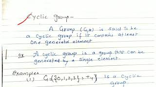 Cyclic group  lecture 43discrete mathematics [upl. by Aserej]