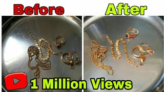 How to clean gold jewellery at home [upl. by Annayhs]