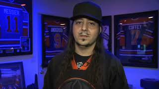 Daron Malakian shows his Oilers collection [upl. by Danit]