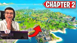 NEW Fortnite Chapter 2 Map LIVE REACTION [upl. by Lynd984]