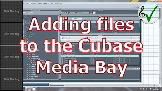 Adding Media Into Cubases Media Bay [upl. by Hesoj]