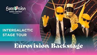 Eurovision Backstage  Day 6 Intergalactic Stage Tour  Eurovision News from Turin 2022 [upl. by Colpin]