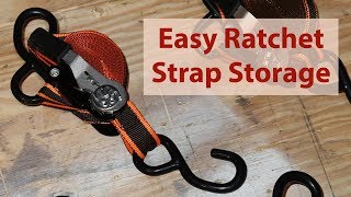 How to Wrap Harbor Freight Ratchet Straps for Storage [upl. by Tracee636]