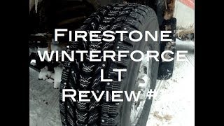 Best Winter Tire Firestone Winterforce LT Review 1 [upl. by Vtarj]