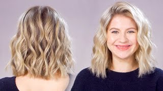 Updated Beachy Waves Short Hair Tutorial [upl. by Hefter910]