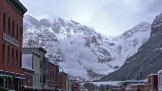 Avalanche Triggered from Colorados Ajax Peak [upl. by Roz]