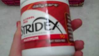 Stridex Acne Pads Review [upl. by Teyut658]