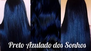 COMO PINTAR O CABELO DE PRETO AZULADO SEM TINTA E SEM TONALIZANTE [upl. by Nodnart]