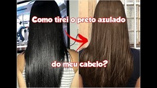 Como tirei o preto azulado do cabelo  Shampoozada  SOAP CAP RESENHACOMO FAZER A SHAMPOOZADA [upl. by Cai]