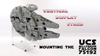 How to Display Your LEGO 75192 Star Wars UCS Millennium Falcon on an Angled Acrylic Display Stand [upl. by Meggs]