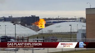 Video Hydrogen tank explodes at gas company [upl. by Ahsilaf]