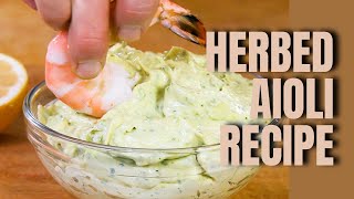 Andrew Zimmern Cooks Herbed Aioli [upl. by Zacarias282]