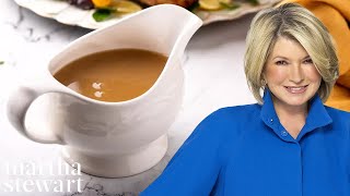 How To Make Basic Turkey Gravy  Martha Stewart [upl. by Wrigley]