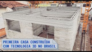 Primeira casa construída com impressão 3D no Brasil [upl. by Yelekreb]